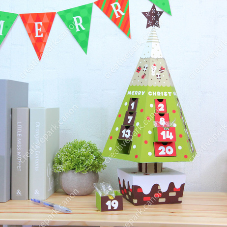 Advent calendar (Christmas Tree),Advent calendars,Calendars,Christmas,Number,Christmas Tree,calendar,party,decoration,reindeer,tree,present,Santa Claus
