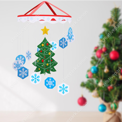 Mobile: Christmas 01,Home and Living,Paper Craft,Christmas,Christmas Tree,Christmas color,Snow crystal,star